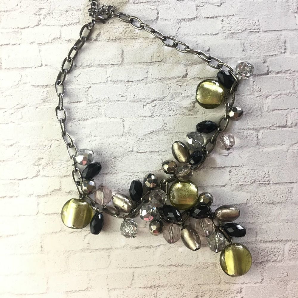 Glass Bead Y Vintage Necklace - Picture 8 of 8